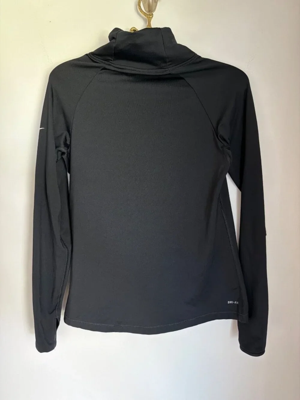 Nike Pro Dri-FIT Funnel Neck Long Sleeve Pullover Black Women’s Large